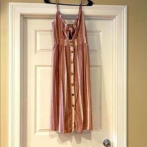 Striped long dress size large